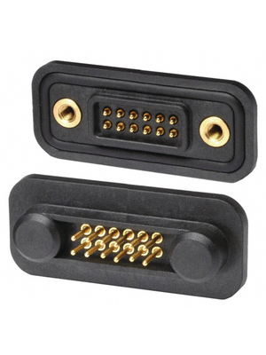 Harwin - M90-6011245 - Female connector Pitch2.5 mm Poles 12 Hot Shoe, M90-6011245, Harwin