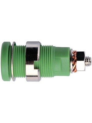 Schtzinger - SEB 6445 Ni / GN - Safety socket ? 4 mm green CAT III N/A, SEB 6445 Ni / GN, Schtzinger