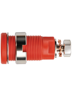 Schtzinger - SEB 6445 Ni / RT - Safety socket ? 4 mm red CAT III N/A, SEB 6445 Ni / RT, Schtzinger
