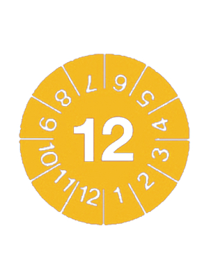 Marking - PRP-15-02-YL-15 - Test stickers, PRP-15-02-YL-15, Marking