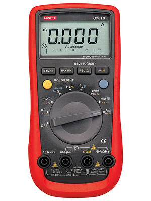 UNI-T - UT 61B. - Multimeter digital 4000 digits 750 VAC 1000 VDC 10 ADC, UT 61B., UNI-T