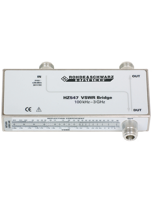 Rohde & Schwarz - HZ547 - VSWR Bridge up to 3 GHz, HZ547, Rohde & Schwarz