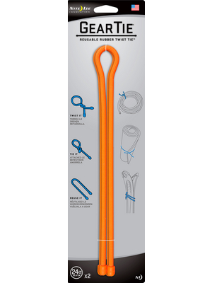 Nite Ize - GEAR TIE 24-BRIGHT ORANGE - Gear Tie 24" Bright Orange, GEAR TIE 24-BRIGHT ORANGE, Nite Ize
