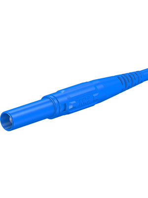 Staeubli Electrical Connectors - XL-410 BLUE - Safety plug ? 4 mm blue CAT II N/A, XL-410 BLUE, St?ubli Electrical Connectors