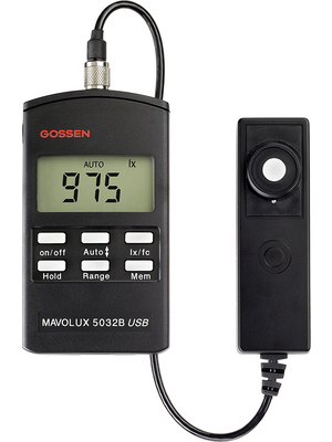 Gossen Metrawatt - MAVOLUX 5032 B USB - Luxmeter 0.01...199000 Lux,  0.001...19990 fc, MAVOLUX 5032 B USB, Gossen Metrawatt