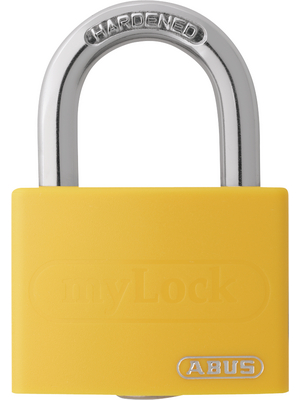 Abus - T65AL/40 YELLOW - Padlock 40 mm, T65AL/40 YELLOW, Abus