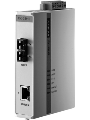 Advantech - EKI-3541S - Industrial Ethernet Fiber Converter, EKI-3541S, Advantech