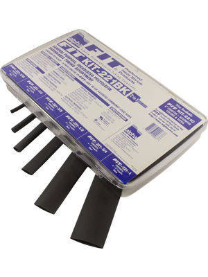Alpha Wire - FKIT221BK BK032 - Heat-shrink tubing, assortment XLPO 2:1, FKIT221BK BK032, Alpha Wire