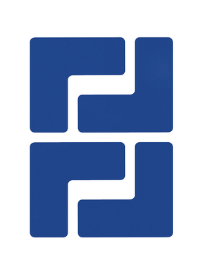 Brady - 104432 - Floor Corner Marks, L-shaped, 104432, Brady