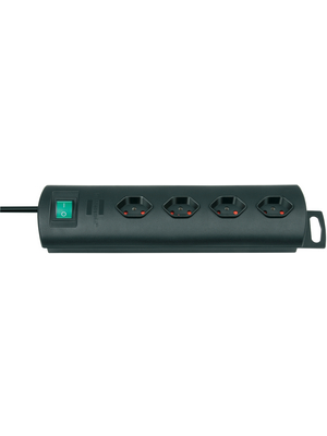 Brennenstuhl - 1153302124 - Outlet strip, 1 Switch, 4xType 13, 1.5 m, Type 12, 1153302124, Brennenstuhl