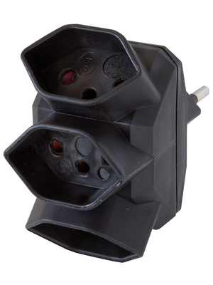 Brennenstuhl - 1508022102 - Plug-in power strip black 10 A/230 VAC Typ 12, 1508022102, Brennenstuhl