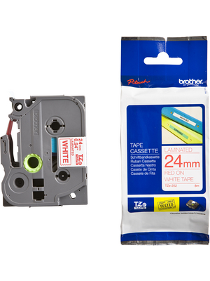 Brother - TZE252 - Tape 24 mm red on white, TZE252, Brother