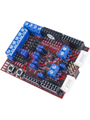 Digilent - 410-262 CHIPKIT MOTOR SHIELD - chipKIT Motor Shield, I2C / GPIO, Uno32, uC32, Max32, 410-262 CHIPKIT MOTOR SHIELD, Digilent