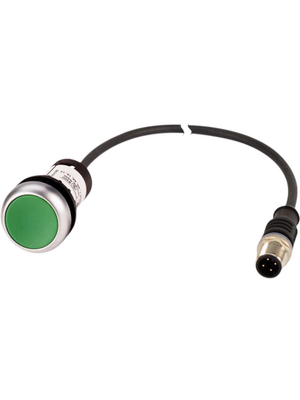 Eaton - C22-DR-G-K10-P3 - Pushbutton flush, 1 make contact (NO), M12 / 4-pole, C22-DR-G-K10-P3, Eaton