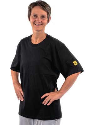 K&K Fabric - 51-732-1020 - ESD T-shirt black Extra Large, 51-732-1020, K&K Fabric