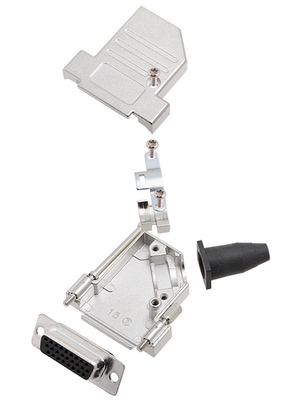 Encitech Connectors - DTSL15-LJSRG-S-HDS26-K - D-Sub HD connector kit 26P, DTSL15-LJSRG-S-HDS26-K, Encitech Connectors