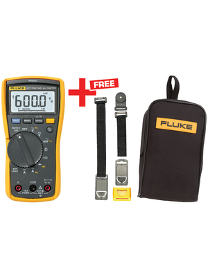 Fluke - FLUKE-117/C25/TPAK - Multimeter digital FLUKE-117/C25/TPAK TRMS AC 6000 digits 600 VAC 600 VDC 10 ADC, FLUKE-117/C25/TPAK, Fluke
