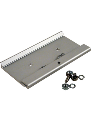 Hammond - 1427DIN100M - Mounting clip, Clear anodized , Dimensions L x W x H=100 x 8 x 51 mm, 1427DIN100M, Hammond