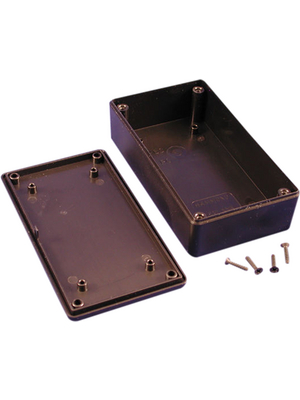 Hammond - 1591XXBSBK - Plastic enclosure black 63 x 28 mm ABS plastic, 1591XXBSBK, Hammond
