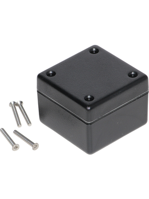 Hammond - 1594AWBK - Plastic enclosure 56 x 56 x 28 mm black ABS IP 65 N/A, 1594AWBK, Hammond