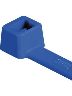 HellermannTyton - T80R PA66 BU 100 - Cable tie blue 210 mm x 4.7 mm, 116-08016, T80R PA66 BU 100, HellermannTyton