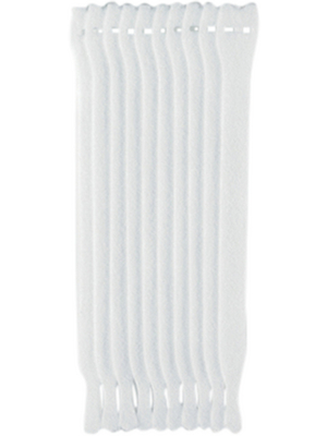 HellermannTyton - TEXTIE M PA66/PP WH 10 - Cable tie white 200 mm x 12.5 mm, TEXTIE M PA66/PP WH 10, HellermannTyton