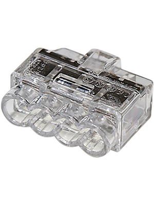 HellermannTyton - HCPM-4 PC CL 100 - Socket terminal Poles=4, 0.5...2.5 mm2, HCPM-4 PC CL 100, HellermannTyton