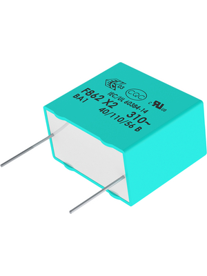 KEMET - F862FC105K310ZLH0J - X2 capacitor, 1.0 uF, 310 VAC, F862FC105K310ZLH0J, KEMET