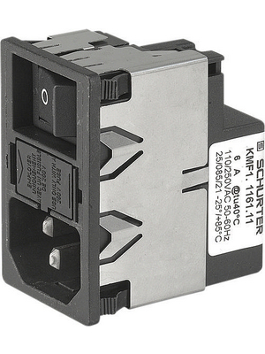 Schurter - KMF1.1123.11 - Power inlet with filter 10 A 250 VAC, KMF1.1123.11, Schurter