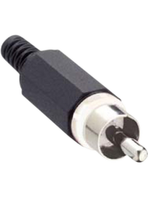 Lumberg Connect GmbH - XSTO 1 WEISS - RCA plug black white, XSTO 1 WEISS, Lumberg Connect GmbH