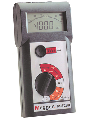 Megger - MIT230-EN - Insulation Tester 1000 MOhm 250 V / 500 V / 1000 V 600 VAC, MIT230-EN, Megger