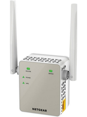 Netgear - EX6120-100PES - Range extender,2.4 and 5 GHz,1x 10/100, EX6120-100PES, Netgear
