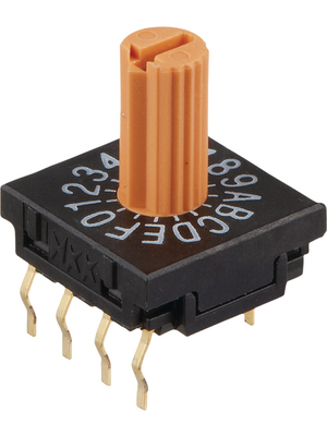 NKK - FR01KR16P-S - PCB coding switch HEX 4+1, FR01KR16P-S, NKK