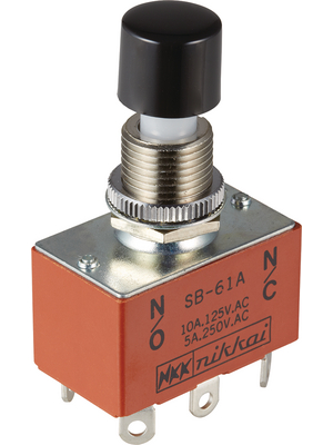 NKK - SB61A - Push-button switch on-(on) 2P, SB61A, NKK
