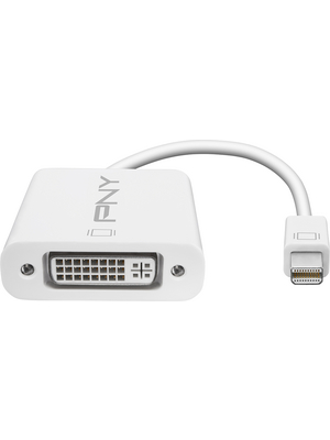 PNY - A-DM-DV-W01-RB - MiniDP to DVI Adapter white, A-DM-DV-W01-RB, PNY