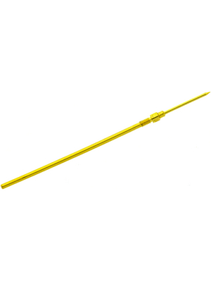 PTR Messtechnik - 1007/G-B-1.1N-AU-0.4C - Spring contact 3.0 A 28.9 mm 30 pointed tip, 1007/G-B-1.1N-AU-0.4C, PTR Messtechnik