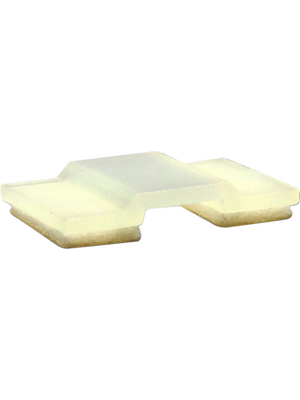 RND Cable - RND 475-00477 - Self-adhesive clip natural ABS, RND 475-00477, RND Cable