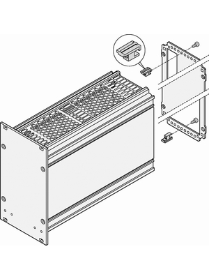 Pentair Schroff - 24812-401 - Fastener, 3 HE, 24812-401, Pentair Schroff