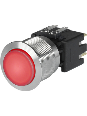 Schurter - 3-101-010 - Push-button Switch, vandal proof 19 mm 250 VAC 16 A 2 NO, 3-101-010, Schurter