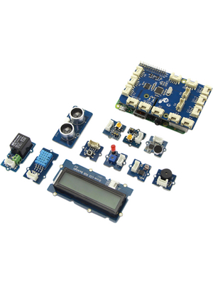 Seeed Studio - 110060161 - GrovePi+ Starter Kit for Raspberry Pi, ATMEGA328, Arduino, Raspberry Pi, BeagleBone, Edison, LaunchPad, Mbed, Galiel, 110060161, Seeed Studio