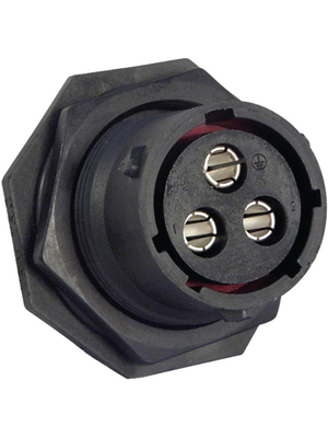 Souriau - UTS7142G1S - Panel Mount Sockets UTS Trim Trio UTS Poles=2+PE N/A Female Housing size14, UTS7142G1S, Souriau