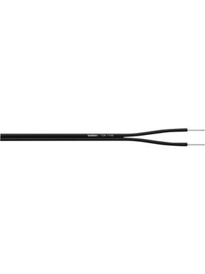 Tasker - TSK1148 - Audio cable   2 x0.20 mm2 black, TSK1148, Tasker