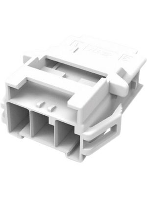 TE Connectivity - 1-1971772-3 - Female Housing Pitch6 mm Poles 1 x 3 Single row / for panel mount Power Triple Lock, 1-1971772-3, TE Connectivity