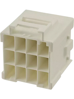 TE Connectivity - 1-1971874-4 - Female Housing Pitch6 mm Poles 3 x 4 Multi row / Free hanging/cable mount Power Triple Lock, 1-1971874-4, TE Connectivity