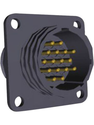 TE Connectivity - 1-207303-3 - Receptacle CPC1 Poles=16, accepts male contacts / Square Flange, 1-207303-3, TE Connectivity