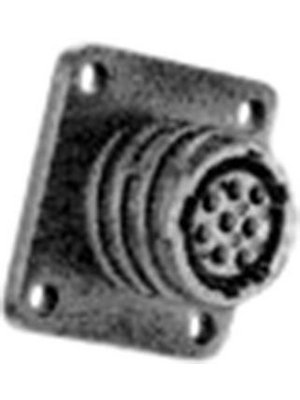 TE Connectivity - 206038-1 - Receptacle CPC2 Poles=28, accepts female contacts / Square Flange, 206038-1, TE Connectivity