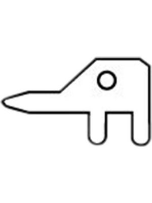 Vogt - 1080s.68 - Solder pin Tin-plated brass 1 mm N/A, 1080s.68, Vogt