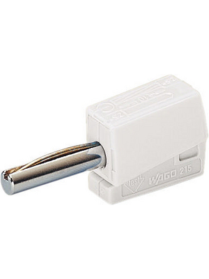 Wago - 215-611 - Laboratory plug ? 4 mm white N/A, 215-611, Wago