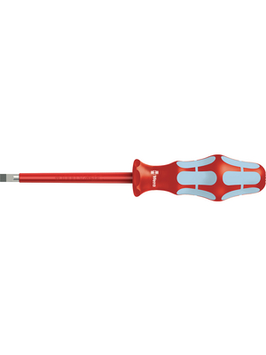 Wera - 3160i 0,5x3x80 - Screwdriver VDE Slotted 3x0.5 mm, 3160i 0,5x3x80, Wera