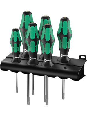 Wera - 367/6 HF Rack - Screwdriver set 6 p., 367/6 HF Rack, Wera